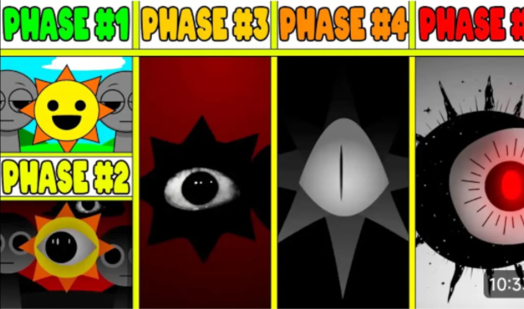 [图]第1阶段 VS 第2阶段 VS 第3阶段 VS 第4阶段 VS Phase 5 in Incredibox Sprunki !