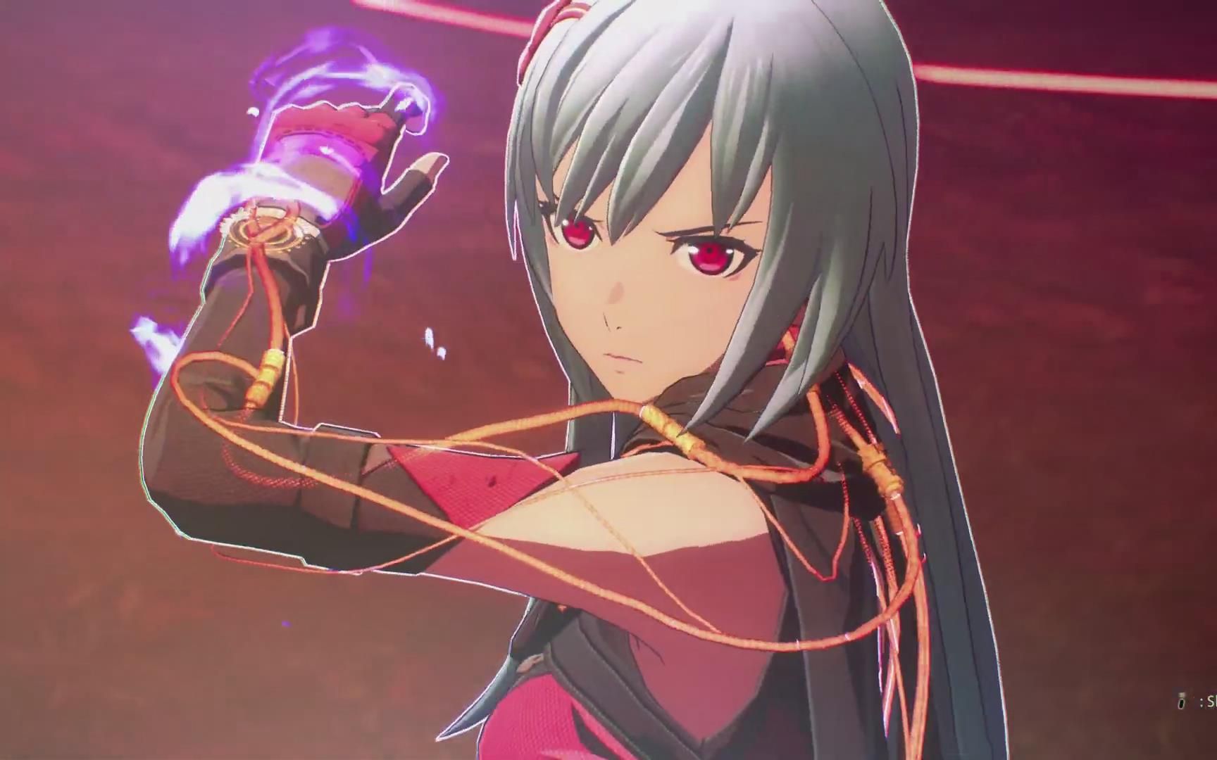 科幻二次元游戏《绯红结系》试玩版hard难度boss战无伤