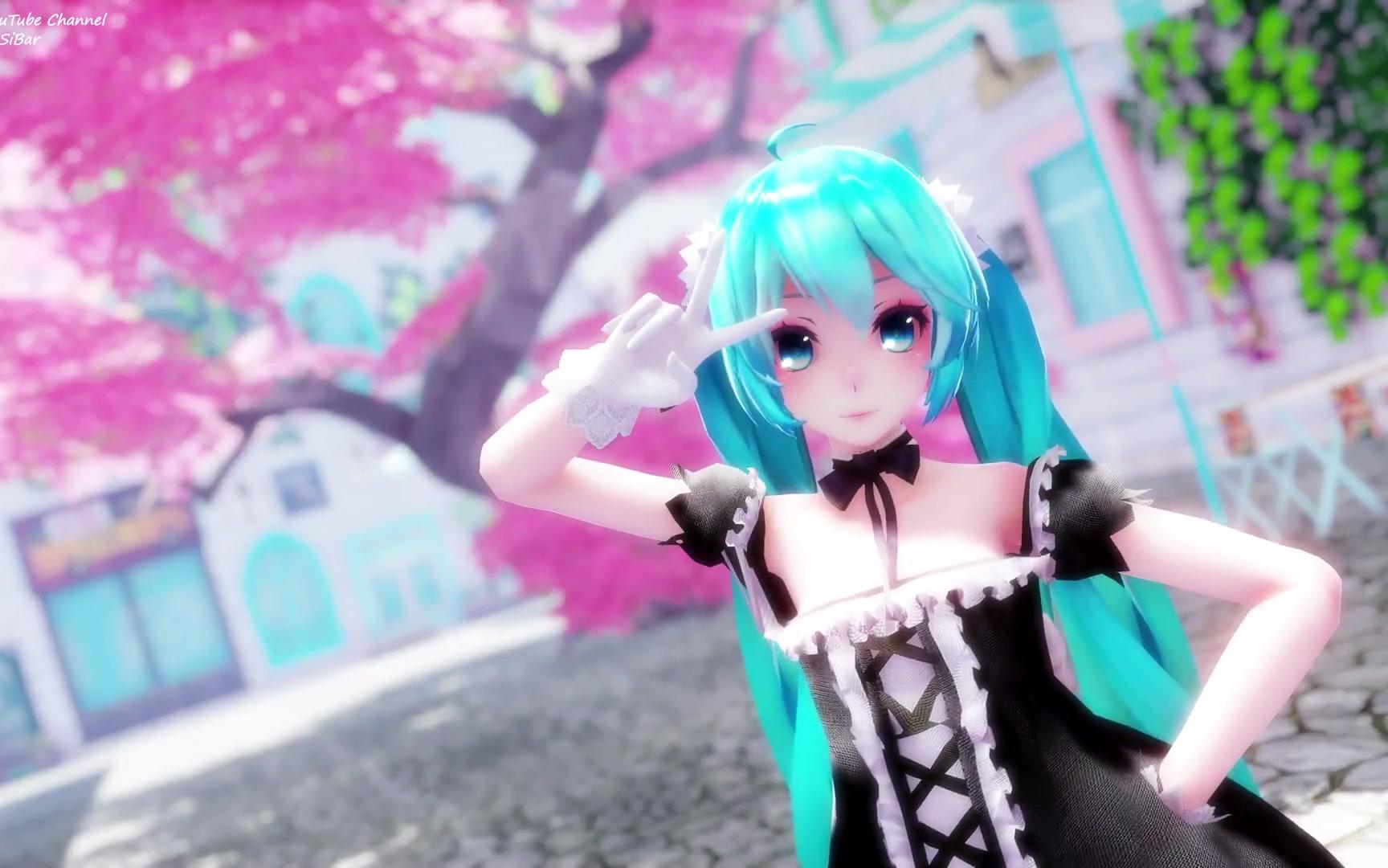 (萌化了)甜蜜可爱白丝泡泡裙 miku酱「メランコリック」4k有档[原画版