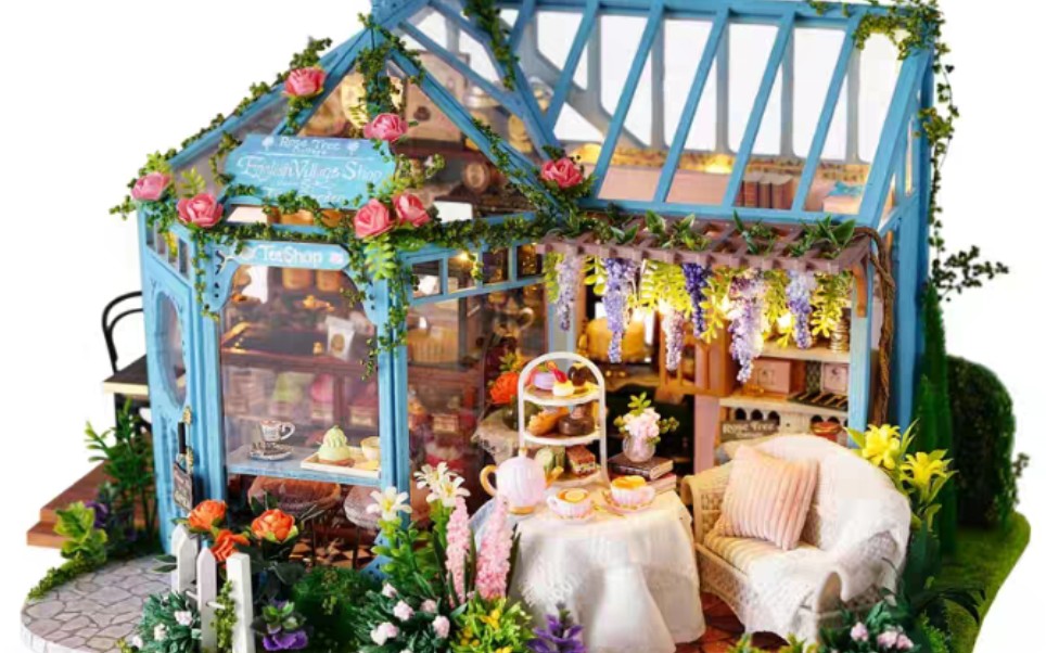 搬运diy小屋蔷薇庭园茶屋