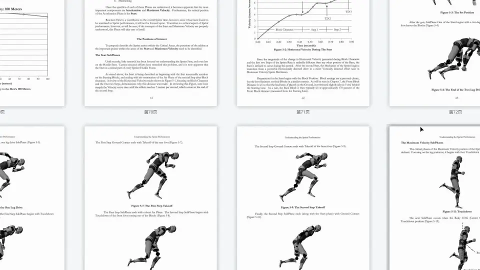 1430【速度/冲刺/田径/生物力学】冲刺和跨栏生物力学短跑与跨栏力学The 