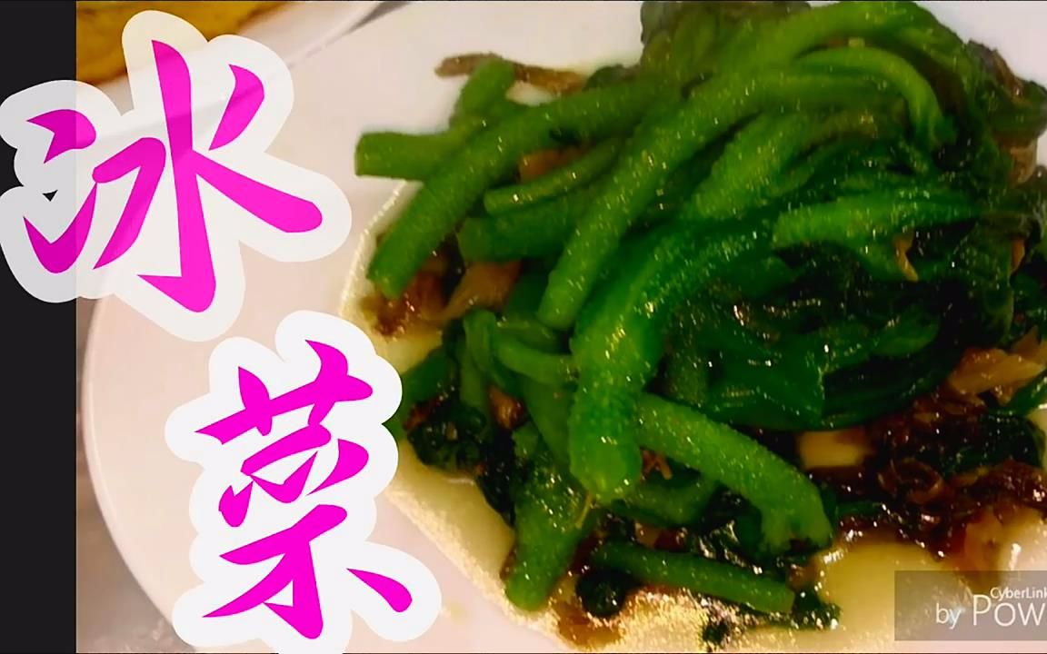 {{越煮越好}}冰菜 沙律菜 冰菜的吃法哔哩哔哩bilibili