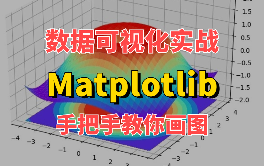 [图]这是我今年看过最强的Matplotlib数据可视化教程 手把手教你画图！小白也能看懂！（Python数据分析丨数据可视化丨matplotliba教程）