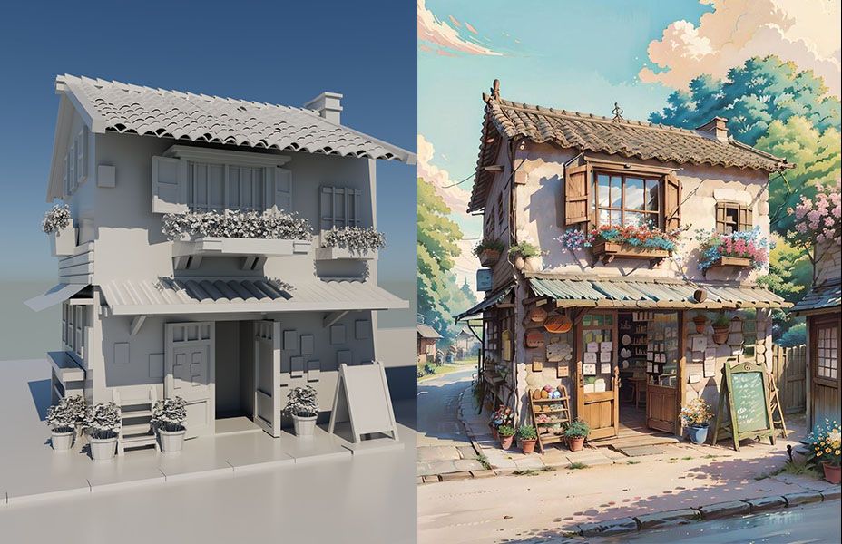 【3dmax场景建模】零基础场景建模案例讲解