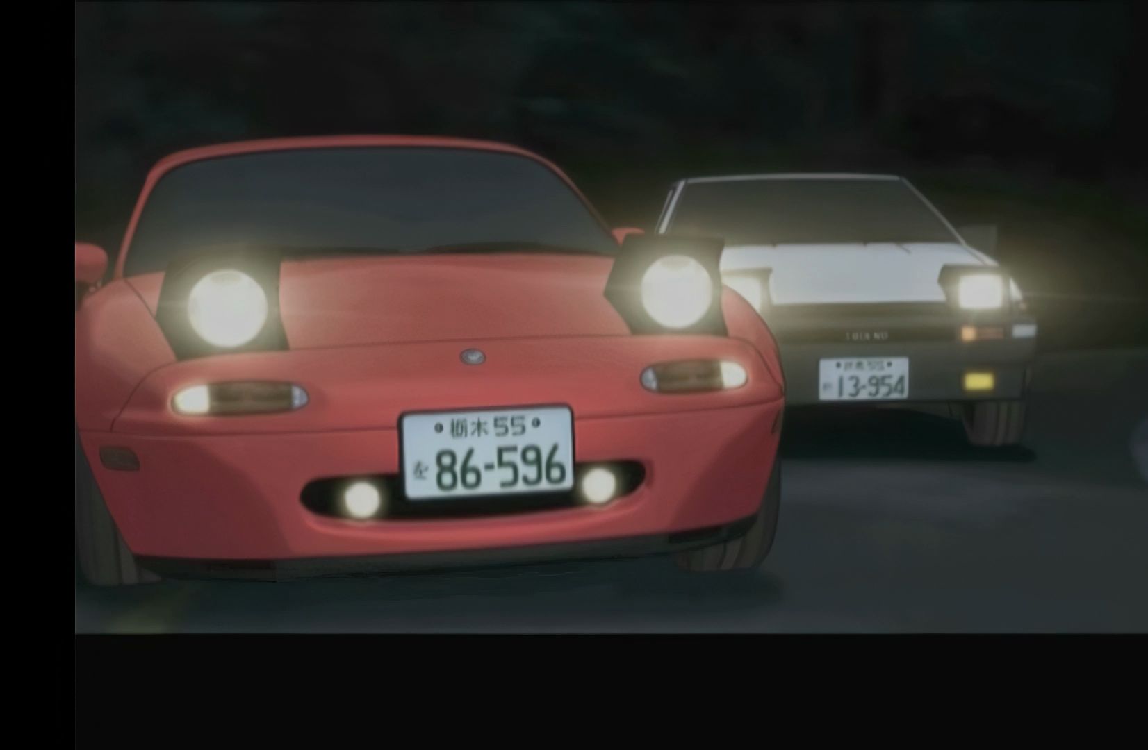 头文字d粤语 飞车战士拓海vs七星叶车队第一把交椅 末次彻 86能否追得