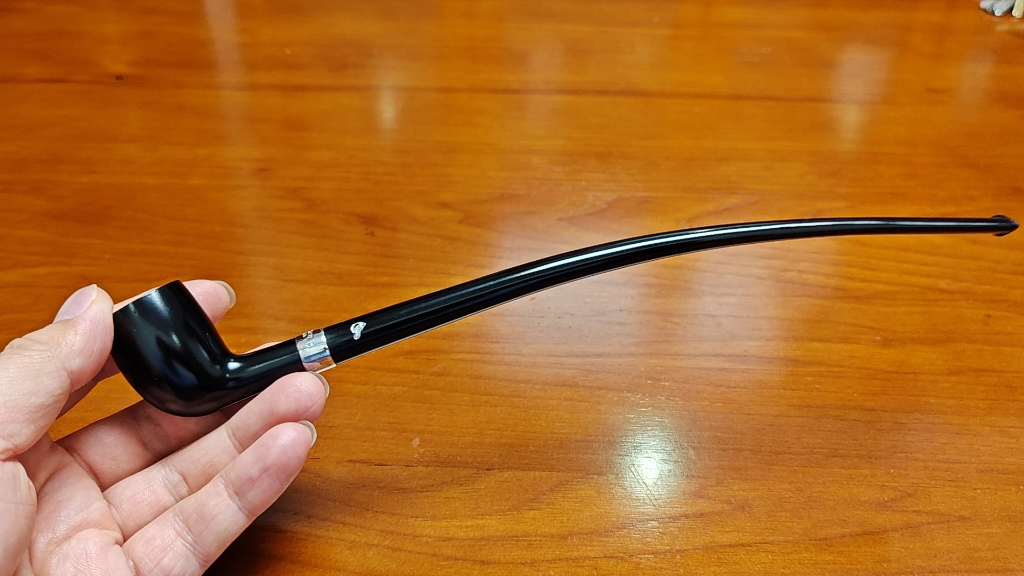 爱尔兰彼得森烟斗Peterson Churchwarden Ebony 黑礼服阅读长杆弯斗,进口爱尔兰石楠木烟斗哔哩哔哩bilibili