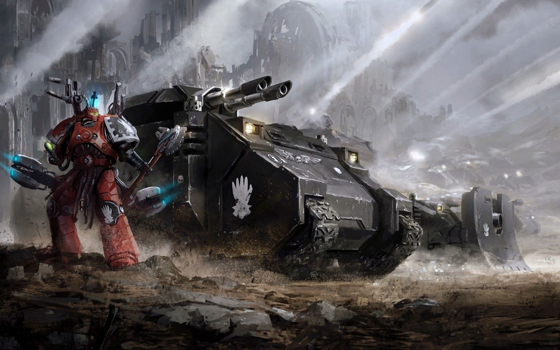 战锤40k歼灭者坦克能打得过灰骑士无畏么?_哔哩哔哩bilibili_战锤40k