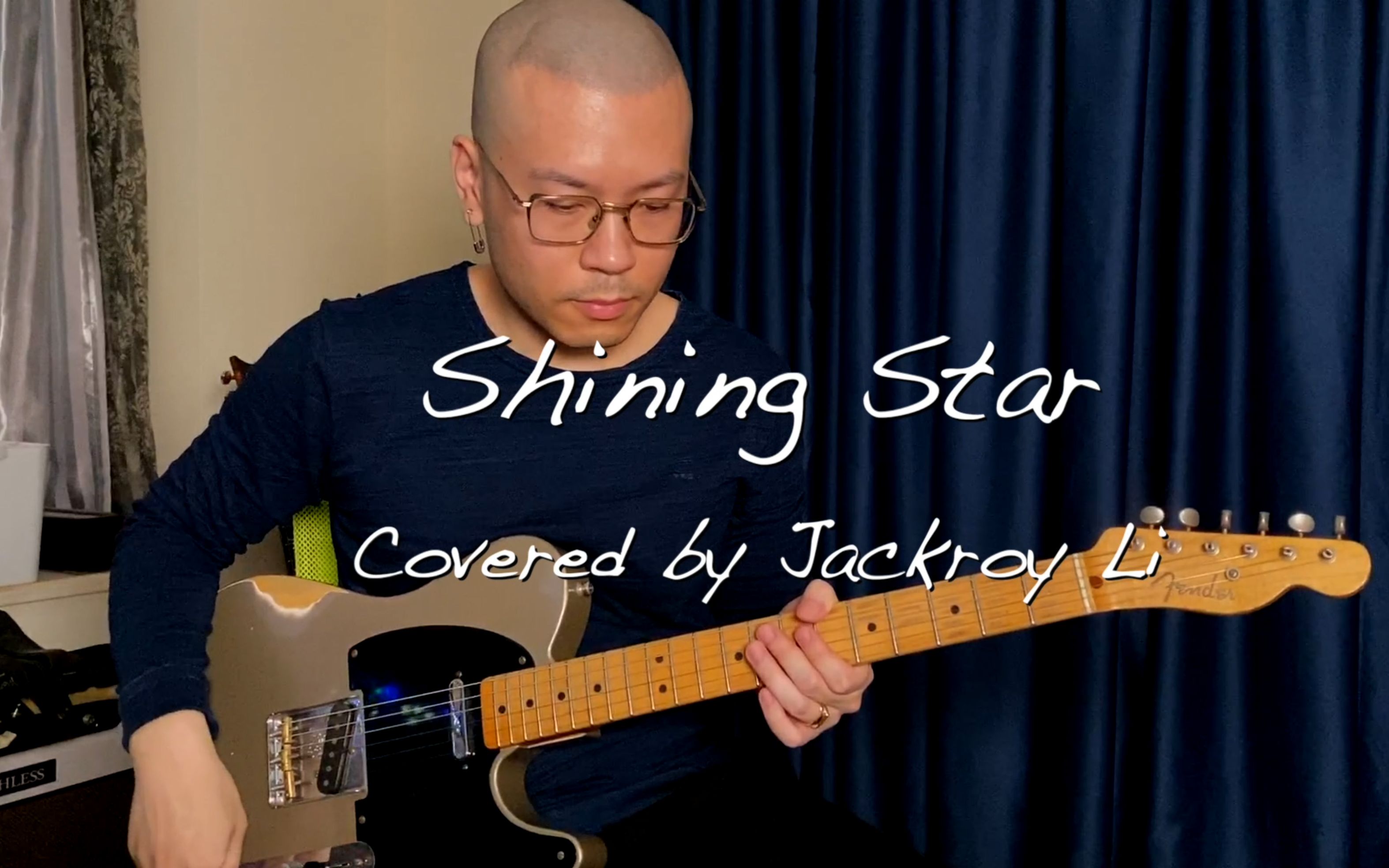 funk电吉他earthwindfireshiningstarcoveredbyjackroyli