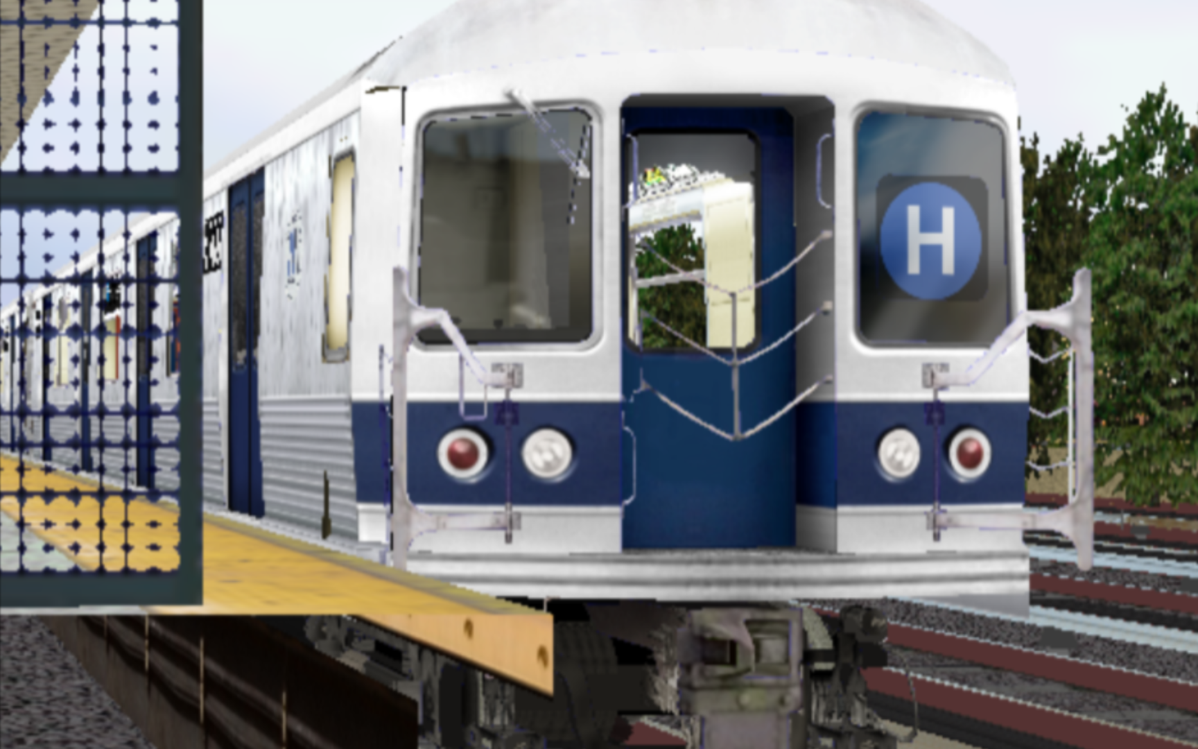 【hmmsim2 前方展望pov 第636期】纽约地铁h线r42(虚拟线路) 雷哥