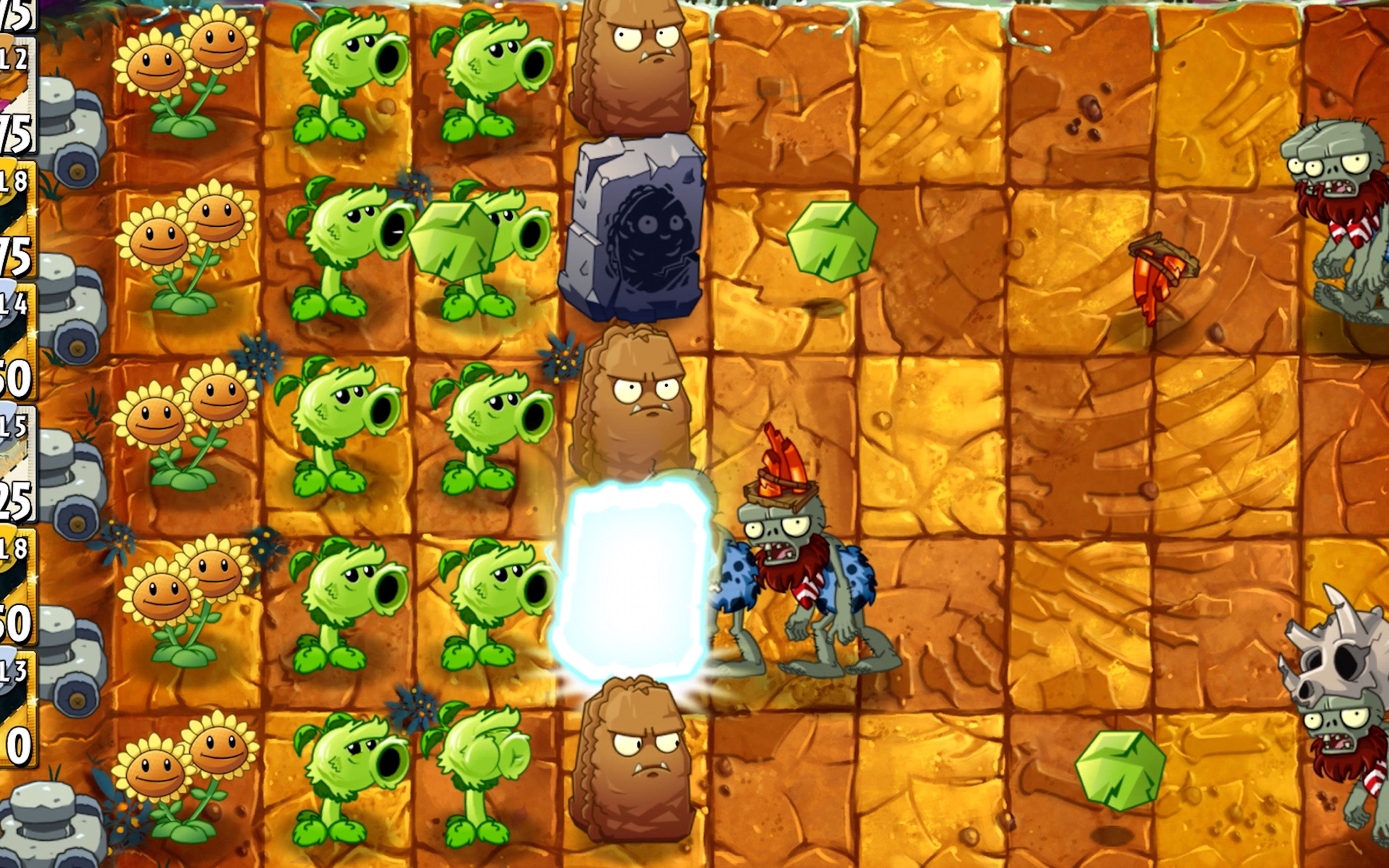 pvz2 jurassic marsh day5植物大战僵尸2恐龙危机5天