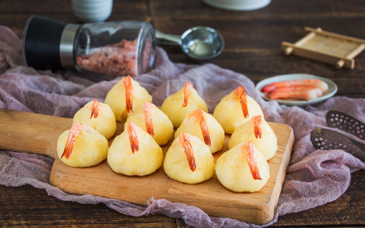 【芝士虾球】这份土豆泥也太好吃了吧!