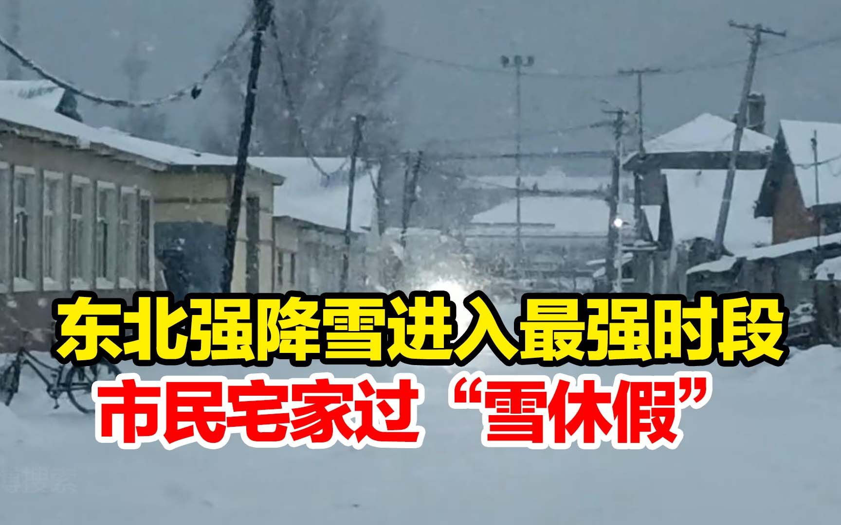 东北强降雪进入最强时段,哈尔滨学校停课部分高速封闭,市民宅家过“雪休假”哔哩哔哩bilibili