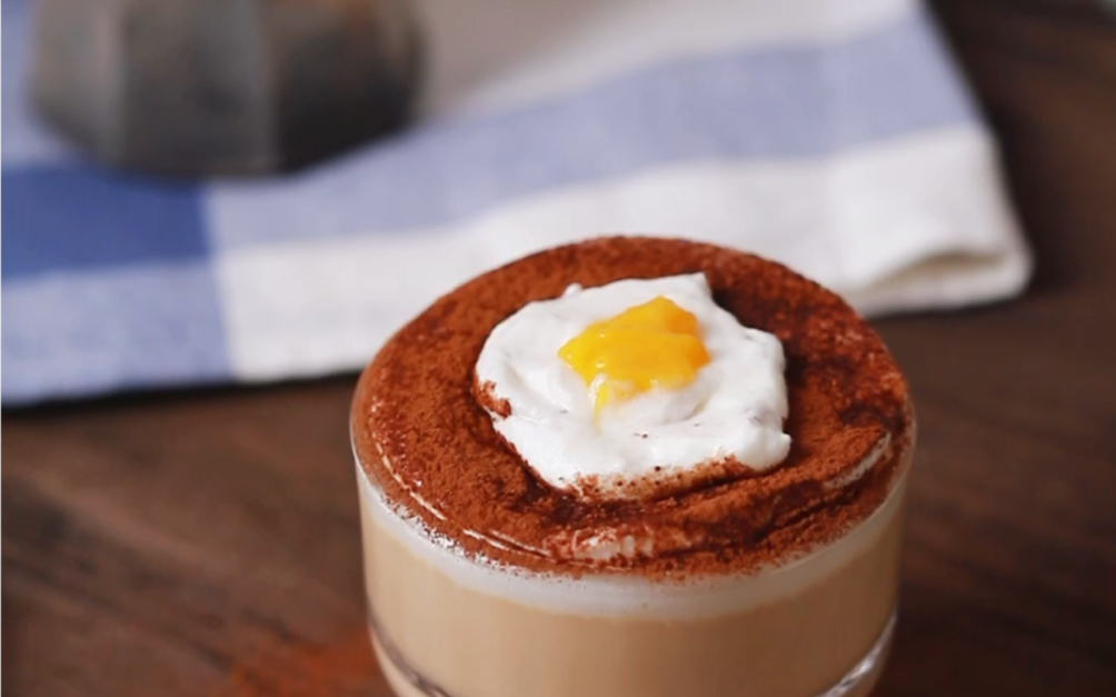 自制麦当当的太阳蛋拿铁