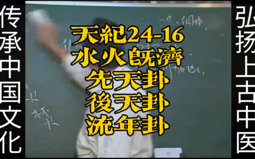 倪海廈《天紀》系列24-16水火既濟先天后天流年卦