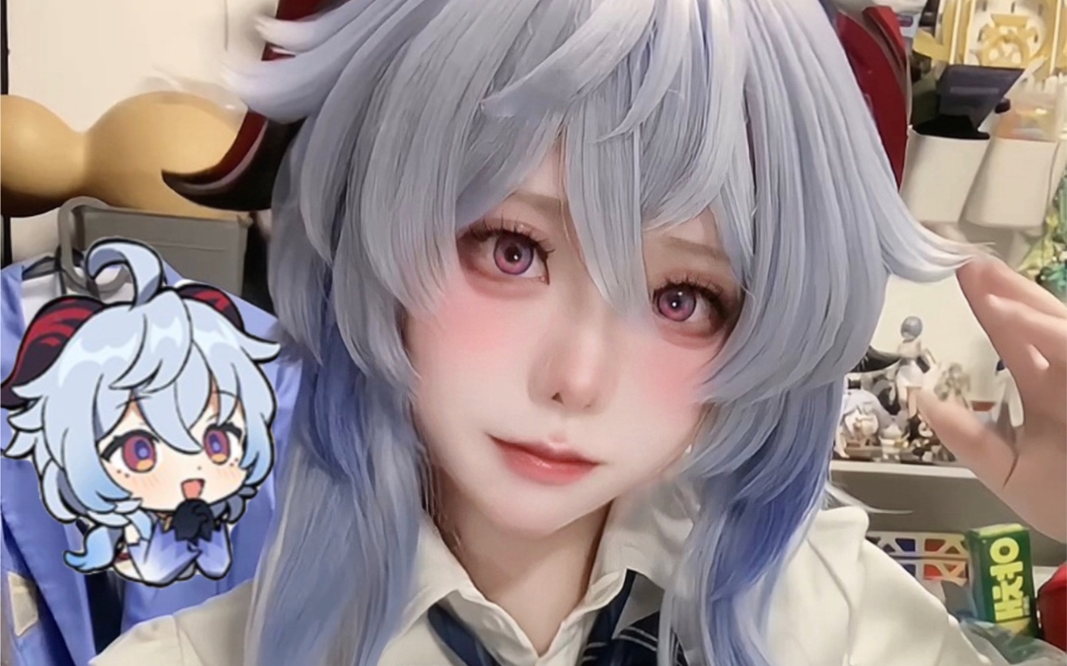 旅行者…这套制服适合我吗000609(jk甘雨cos)