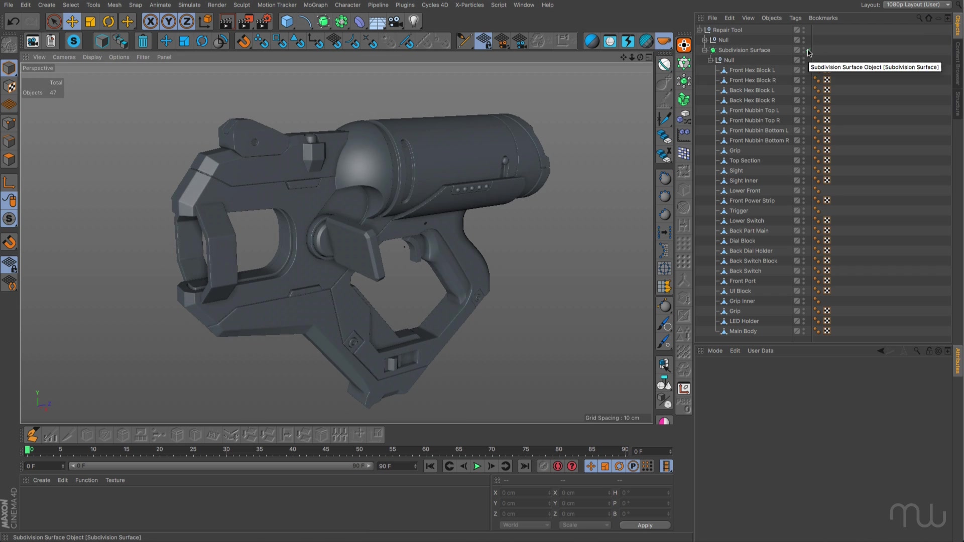 Retopology in Cinema 4D 重拓扑建模(MILG11教程作者的VIMEO视频)哔哩哔哩bilibili