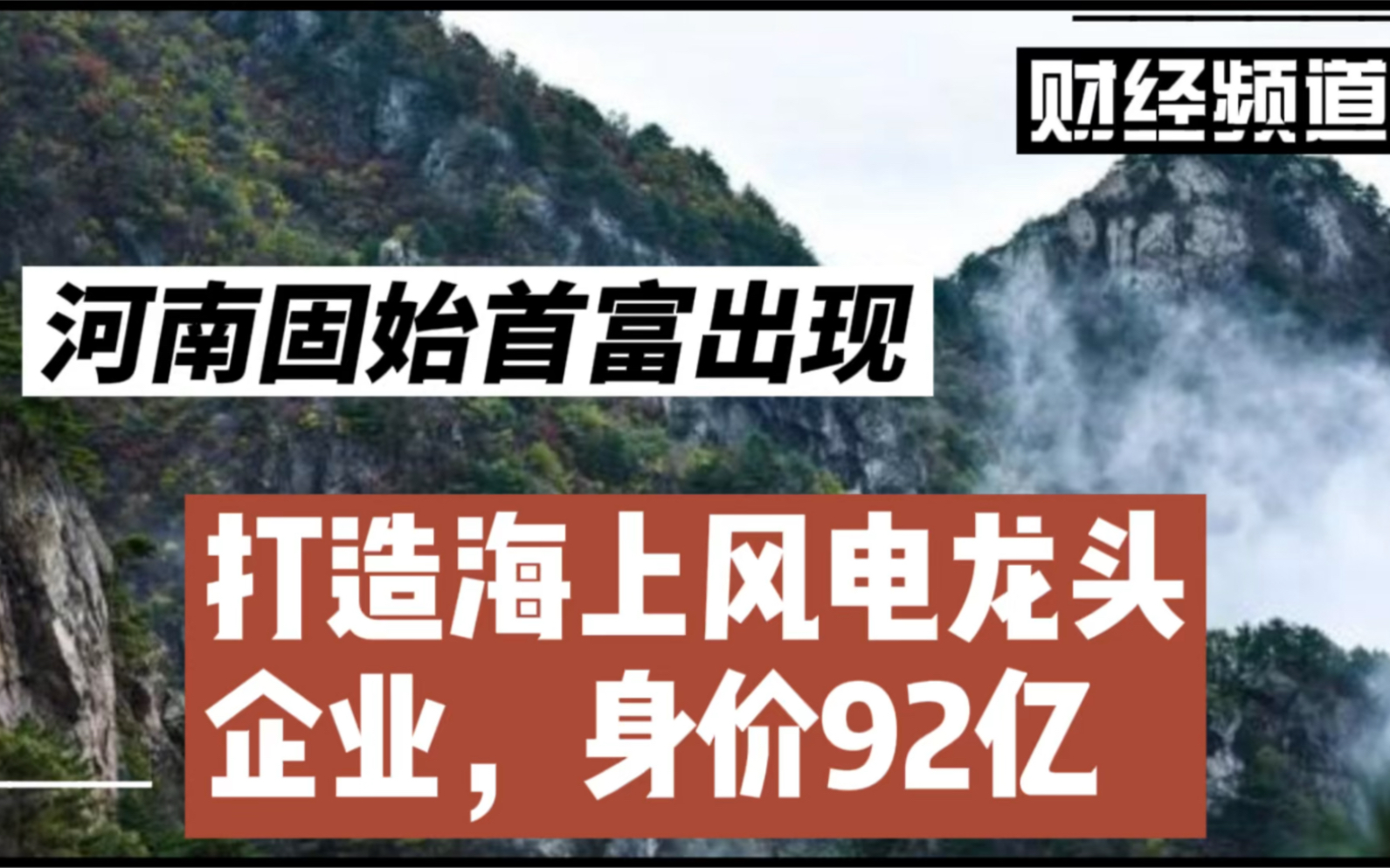 河南固始县首富出现:打造海上风电龙头企业,身价92亿哔哩哔哩bilibili