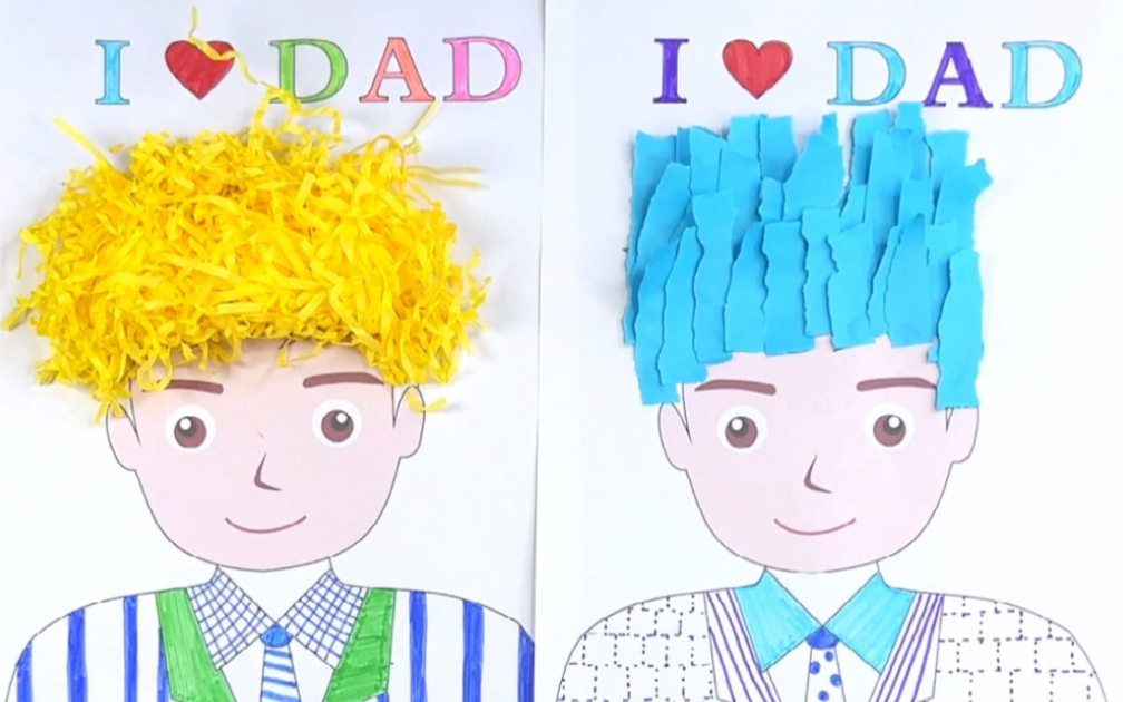 父亲节手工画
