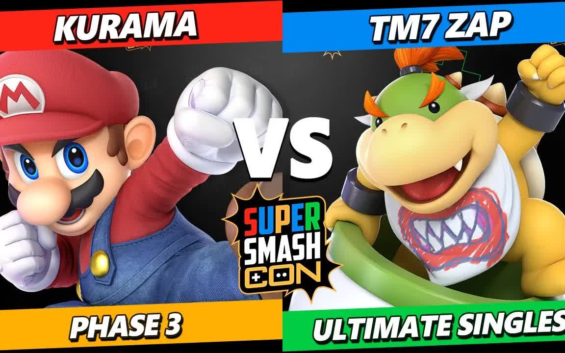 任天堂明星大乱斗 kurama (马力欧) vs. tm7 zap (酷霸王 jr.,路易吉)