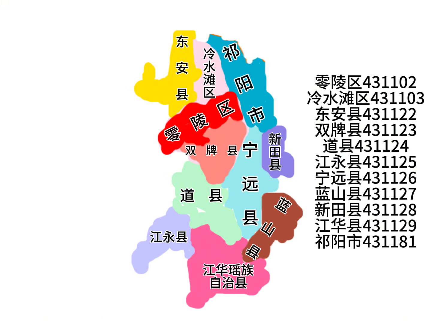 【新版】永州区划以及区划代码大变迁哔哩哔哩bilibili