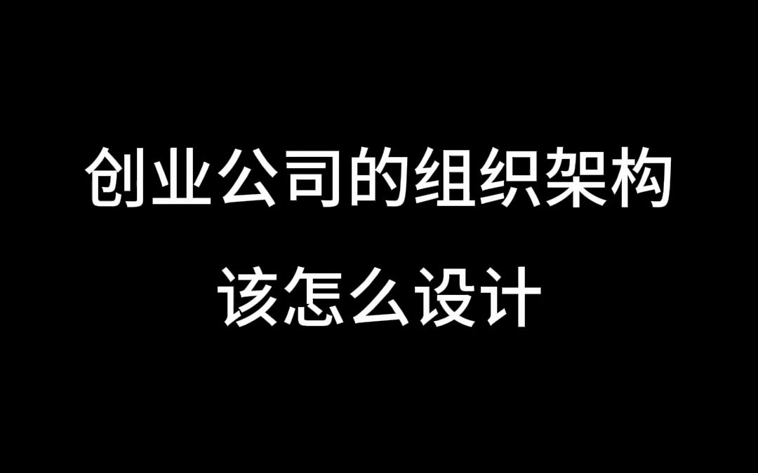 创业公司的组织架构该怎么设计:直线制组织架构的优缺点分析哔哩哔哩bilibili