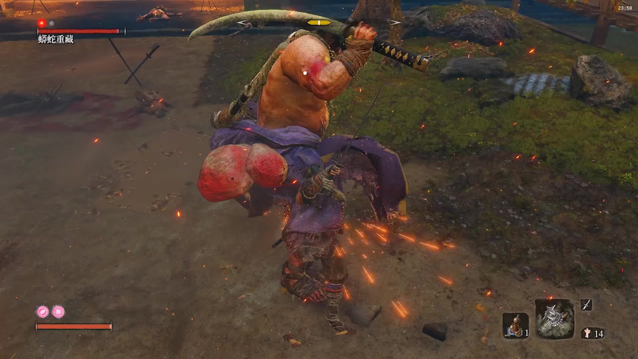 只狼蟒蛇重藏无伤全程完美招架无道具义手打铁三郎