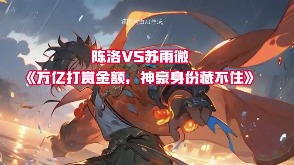 《万亿打赏金额,神豪身份藏不住》陈洛苏雨微～书虫一口气看完