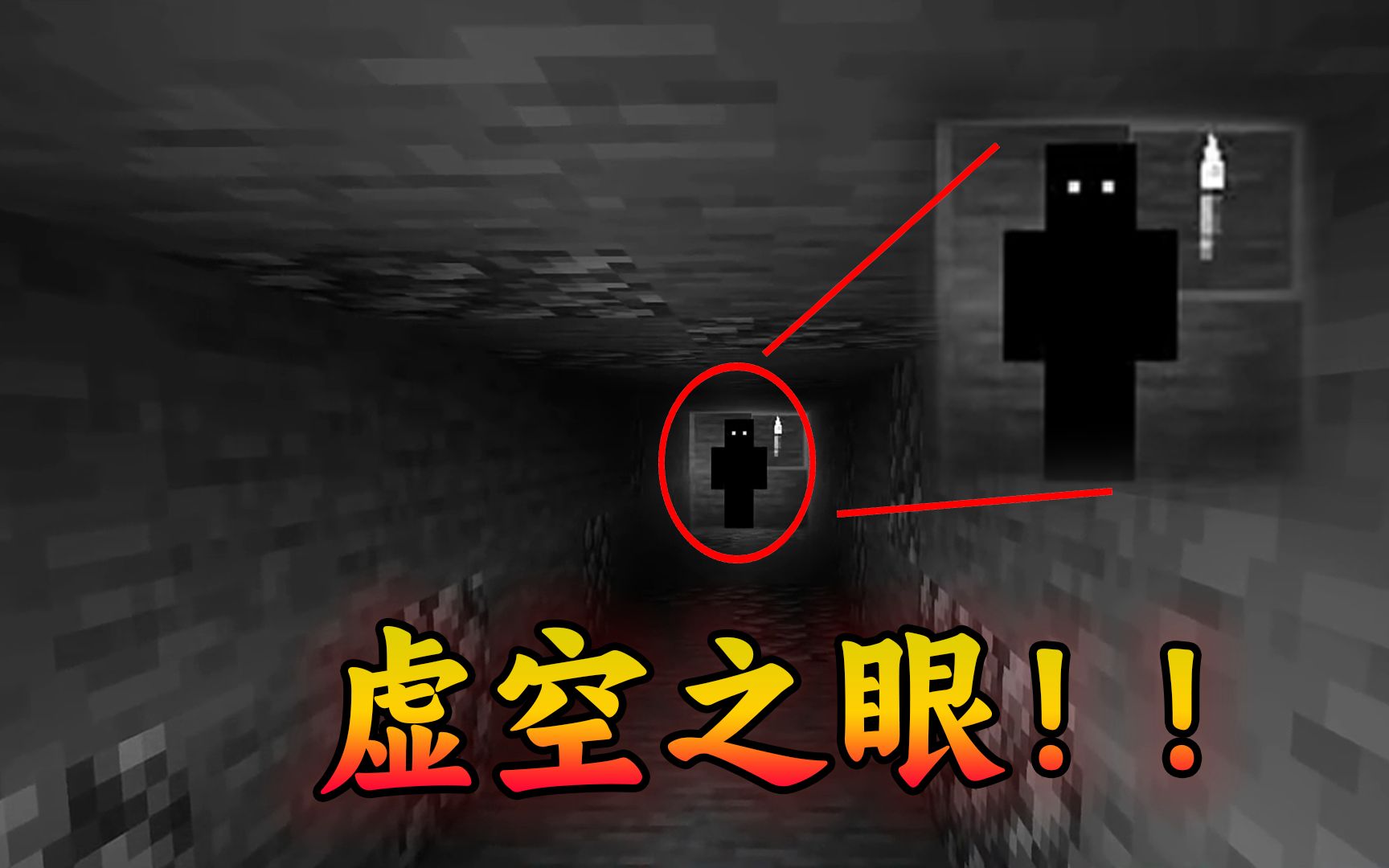 我的世界:黑暗中的诡异惨白,可怕的虚空之眼!-少轩解说-少轩解说-哔哩哔哩视频