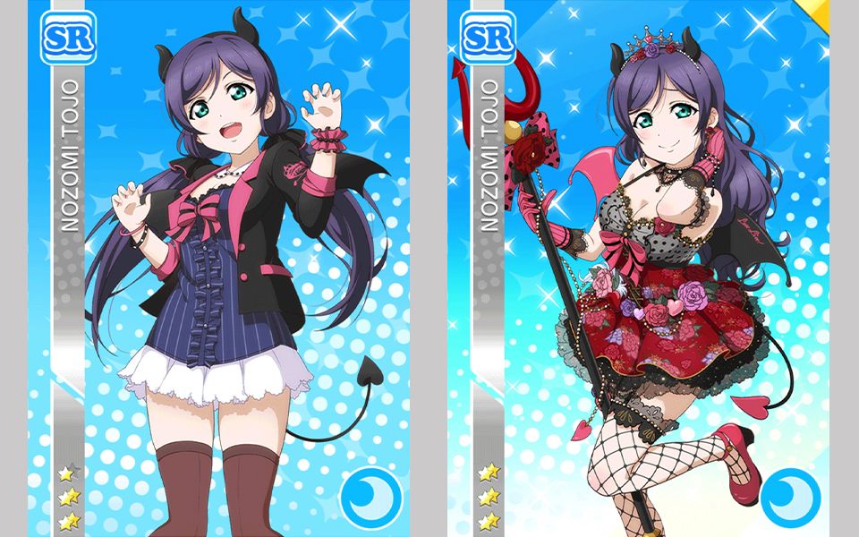 手游 东条希小恶魔篇sr卡牌剧情-与小希的契约!