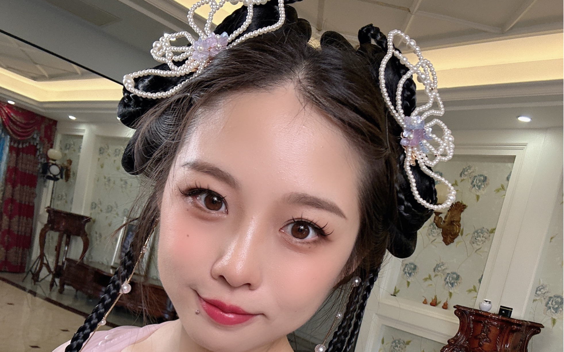 1分钟学会,10分钟做完,绝对仙气简单的蝴蝶仙子汉服发型