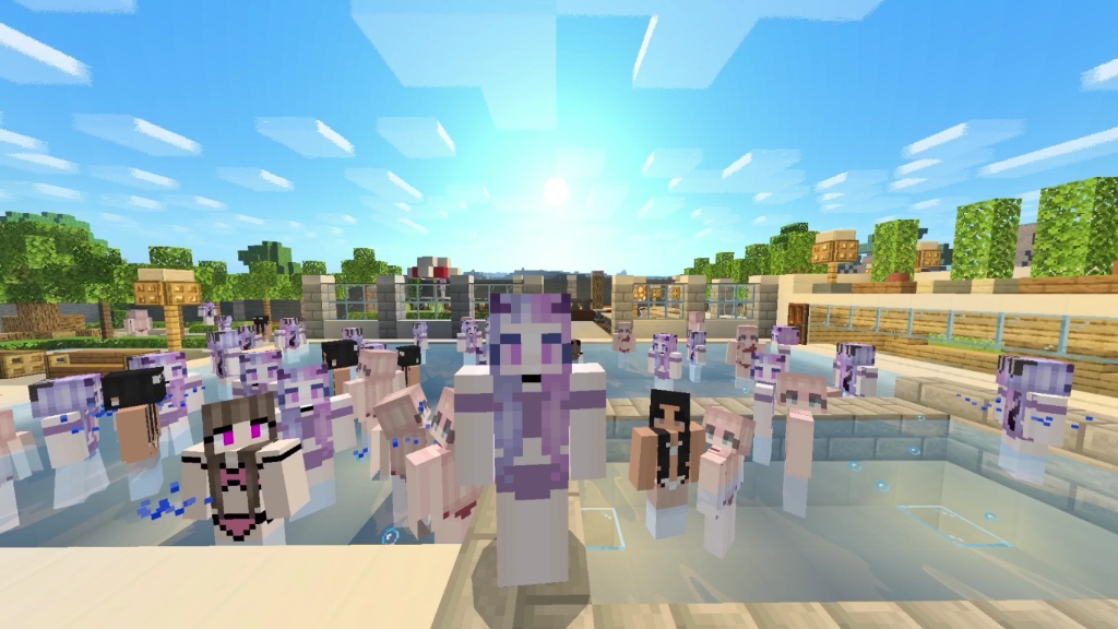 [附下载链接]我的世界基岩版自定义情趣皮肤模组npc伴侣