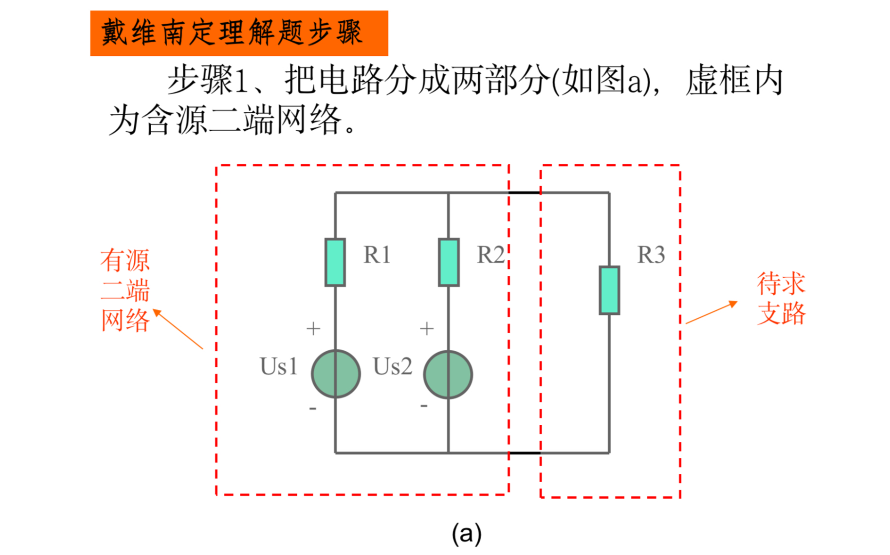 [图]【模电/电路基础】戴维南定理解题步骤，考前看一下，相关考点得满分