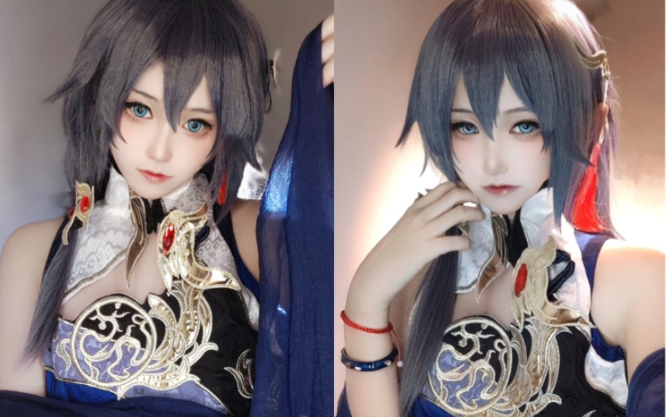 来看符华老婆穿旗袍