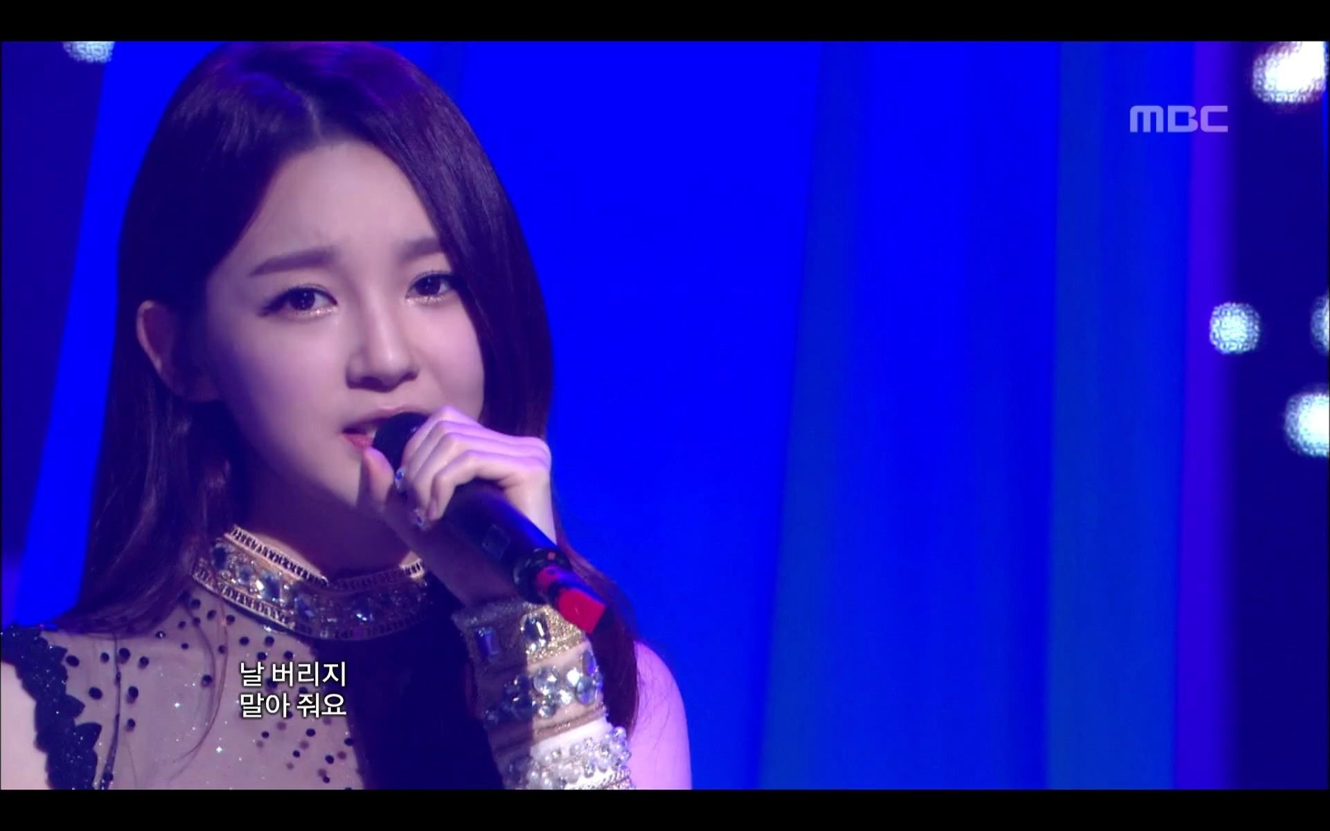 (KPOP现场)Davichi  不要说再见, Music Core 20110917哔哩哔哩bilibili