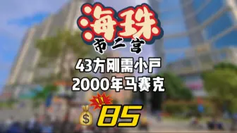 Tải video: 市二宫43方85个，你没听错，我也没说错，2000年马赛克外墙+框架结构，还是低楼层