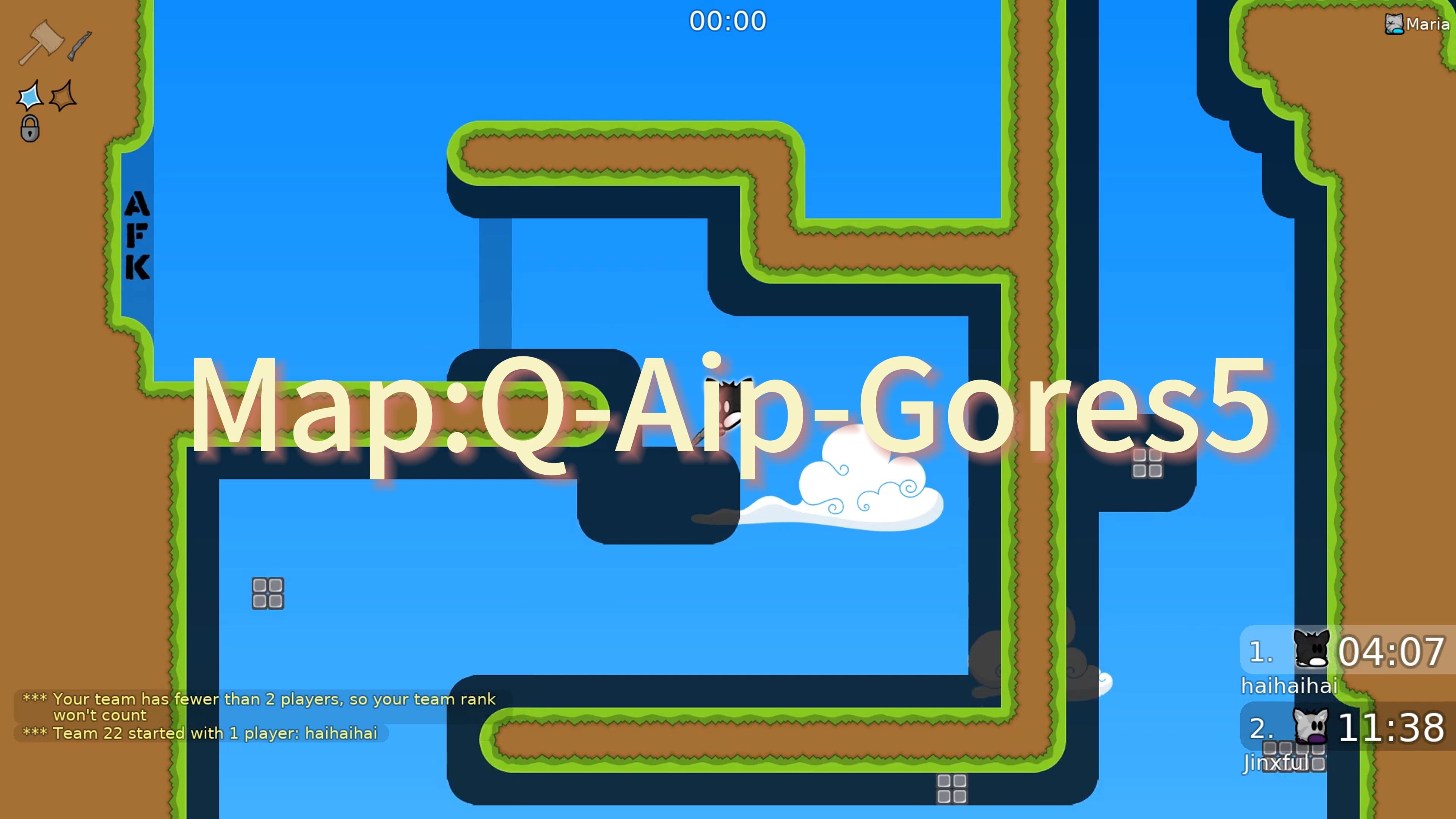 【Ddnet】gores main:Map:QAipGores5 国一单机游戏热门视频