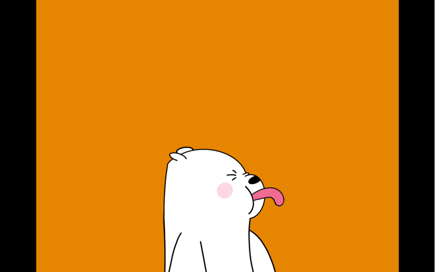 【procreate】临摹打卡no.19 吐舌头的白熊