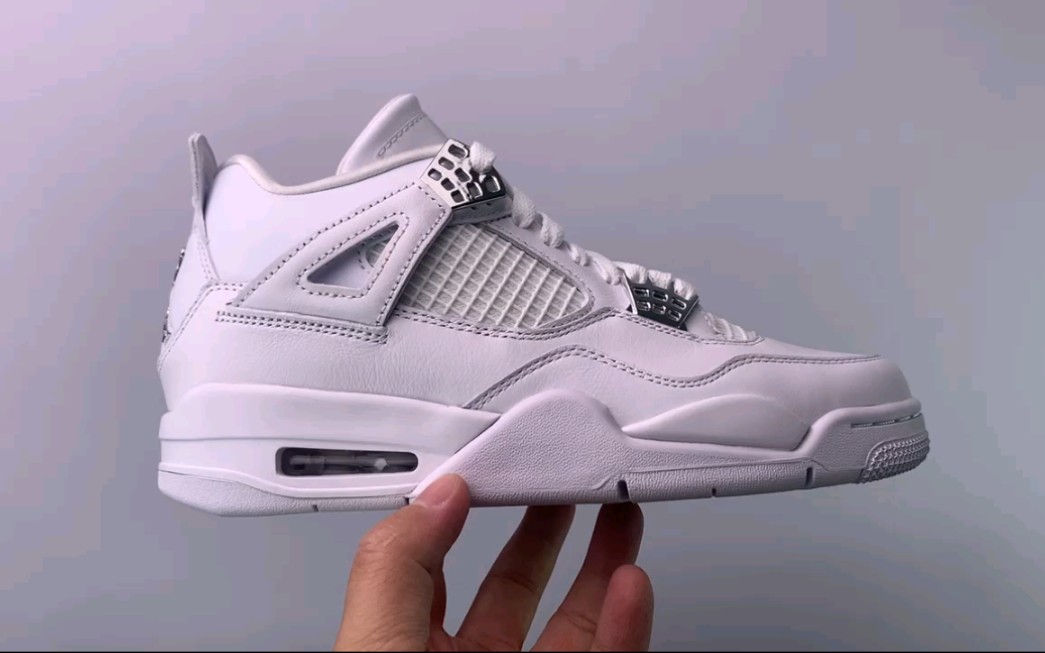 【大山制造】air jordan 4 pure money aj4 乔4白银 纯白 白猫 尺码