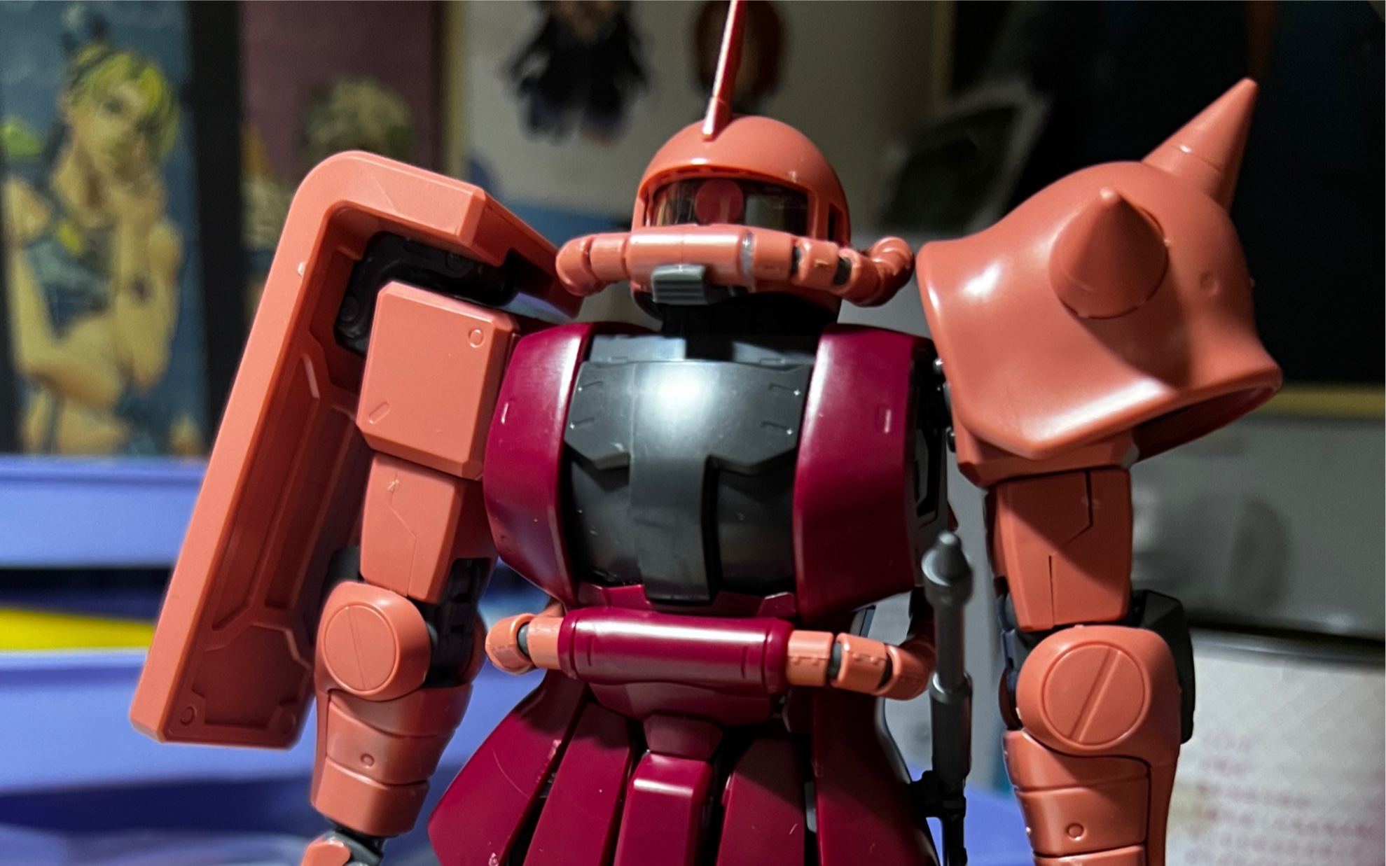 测评一下万代mg扎古2.0(其实是自己喜欢想要)菜鸟的第一台扎古