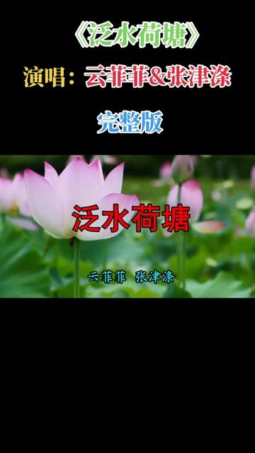 泛水荷塘歌曲原唱(泛水荷塘歌曲原唱小琢)