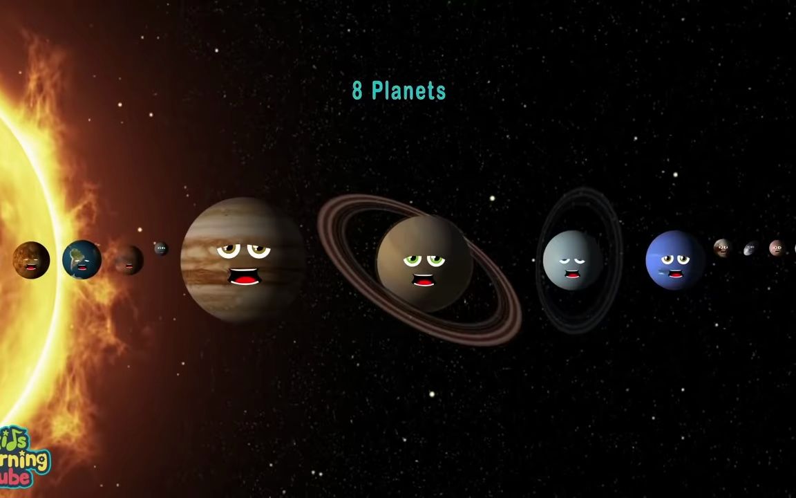 [图]太阳系之歌-水星金星地球火星木星土星天王星海王星矮行星柯伊伯带之歌