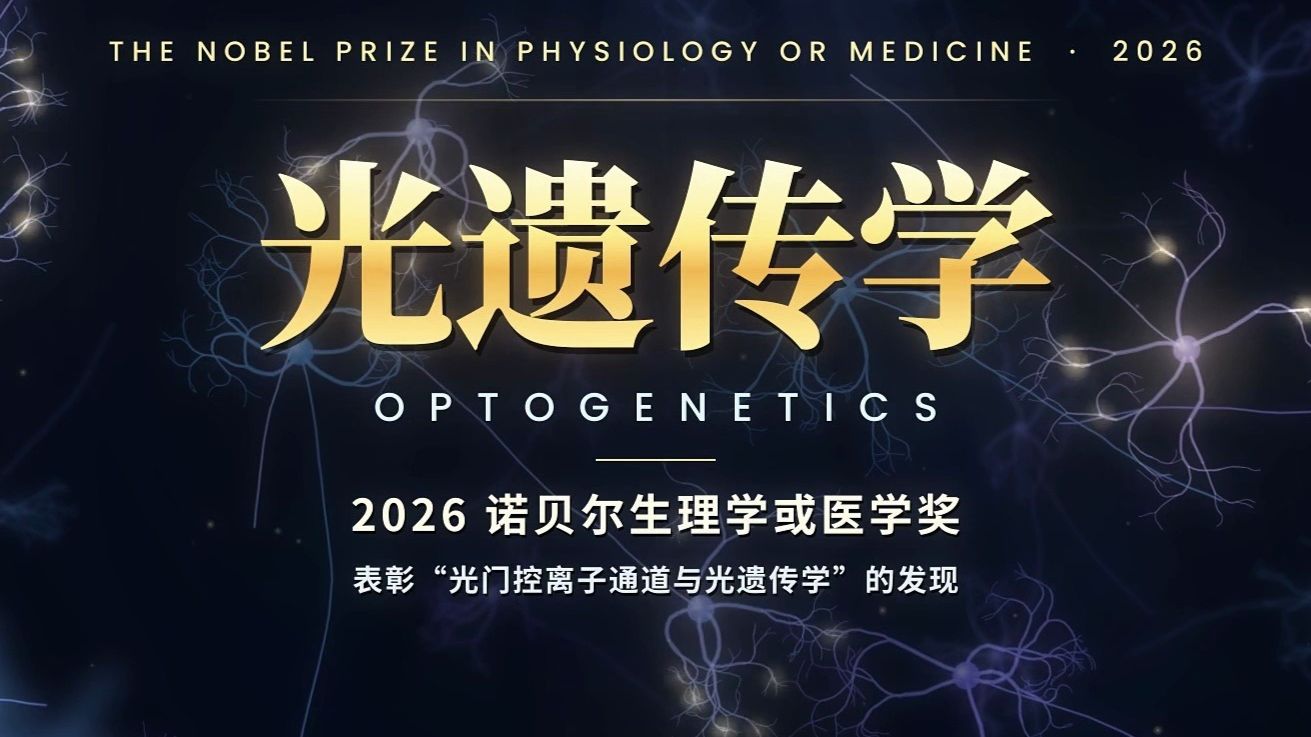 3 分钟看懂 2026 年诺贝尔生理学或医学奖：光遗传学