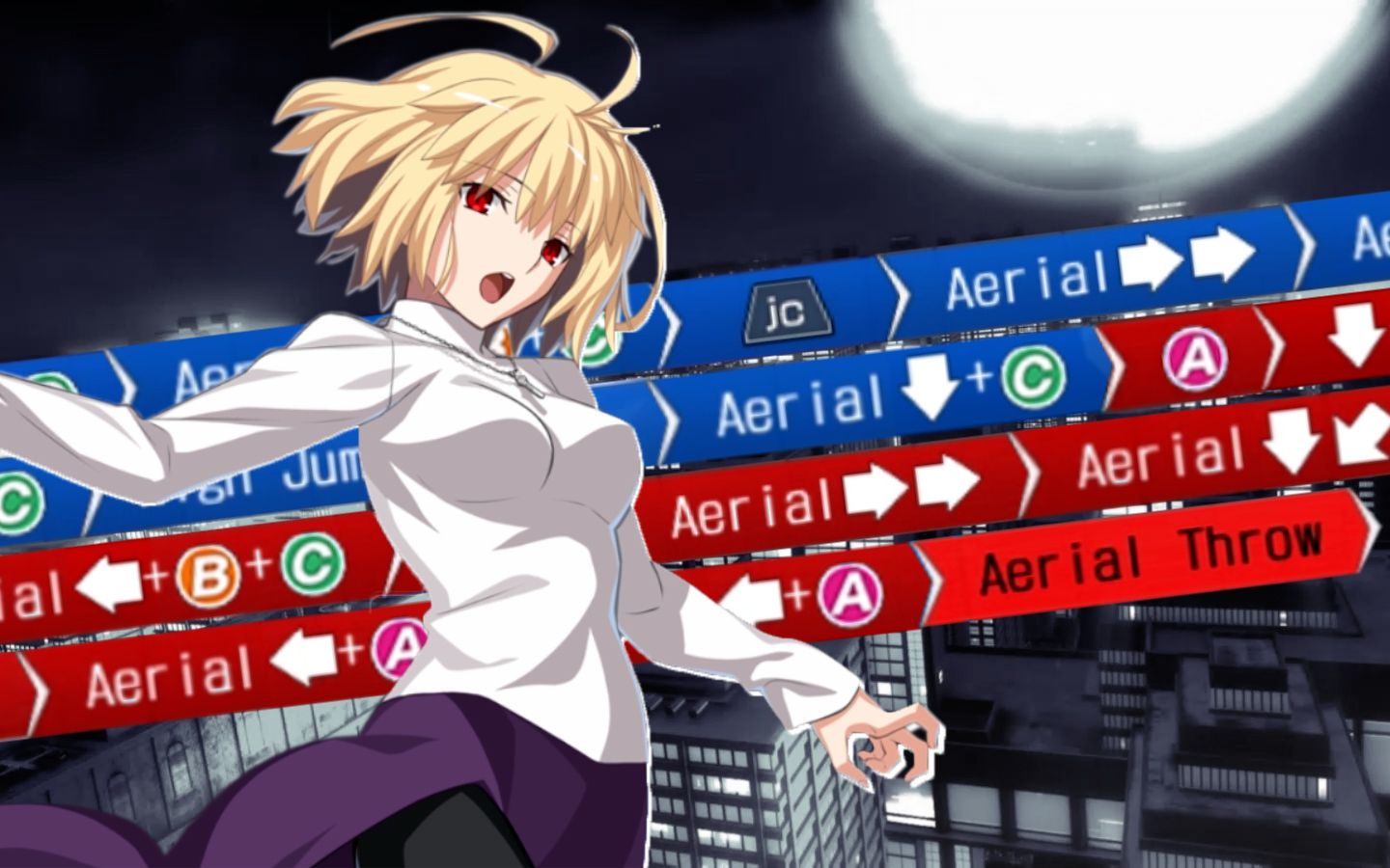 【月姬格鬥tl v1.05】暴走愛爾奎特(red arcueid) 模擬連招挑戰