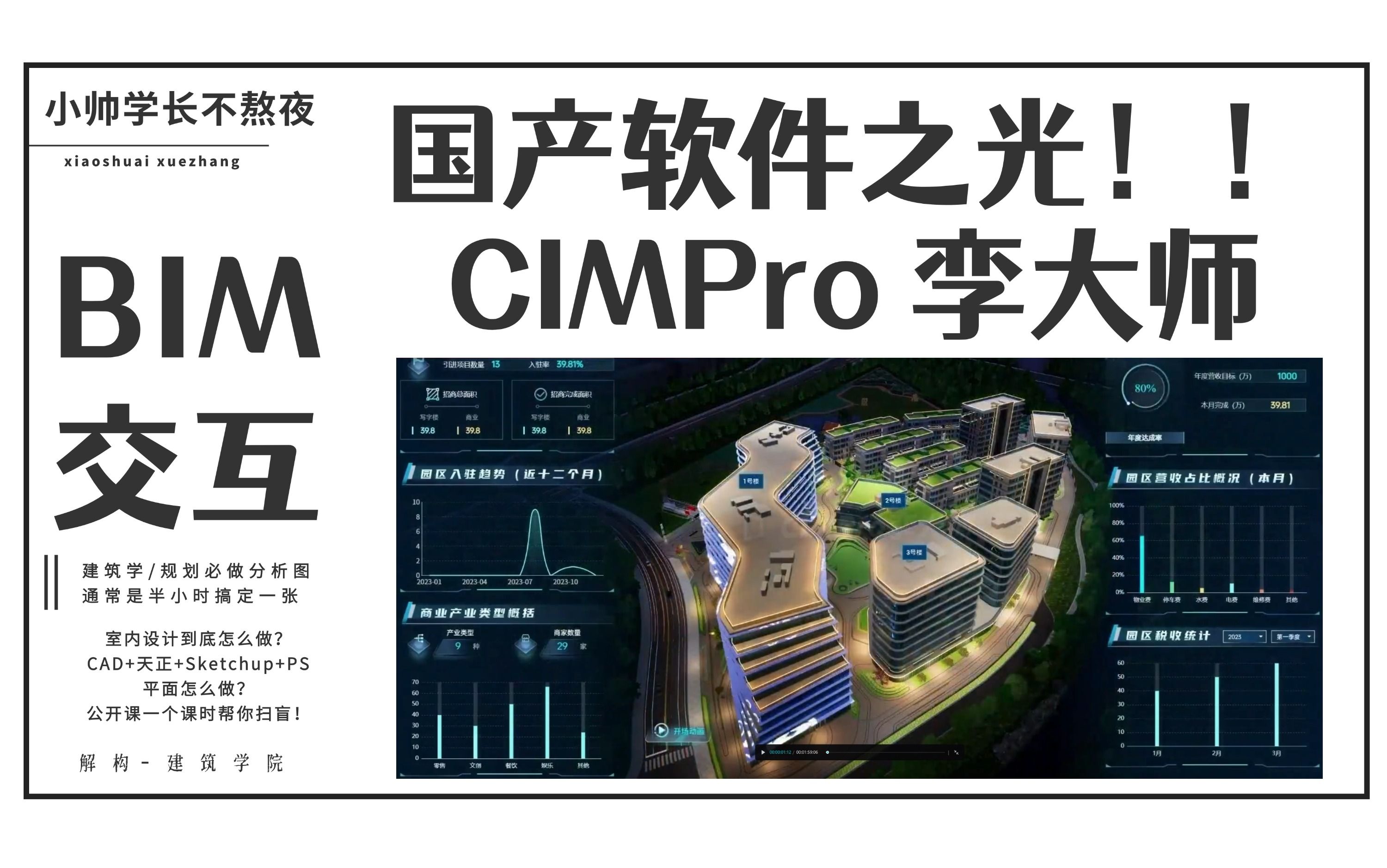 【国产软件之光】CIMPro 孪大师 BIM交互的必备工具!可视化设计的趋势!哔哩哔哩bilibili