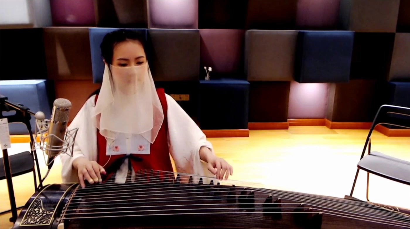 古筝墨韵moyun直播弹奏霁夜茶爱殇太极琴侠拜无忧