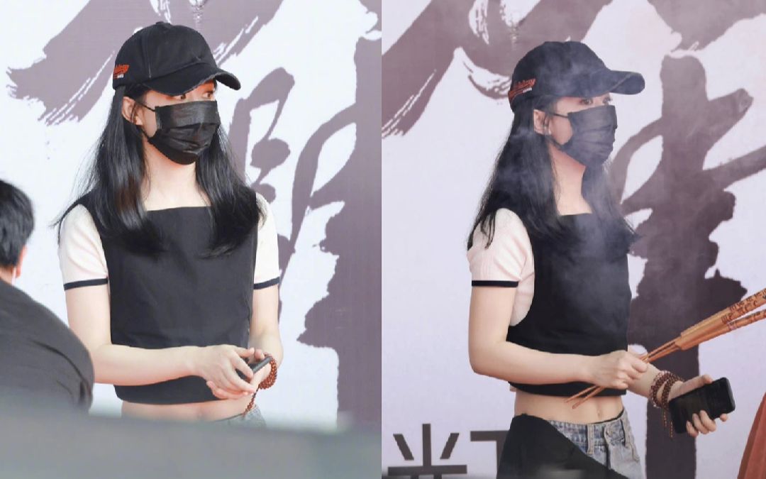 赵丽颖与凤行开机穿露脐装腰线好绝解锁监制双重身份