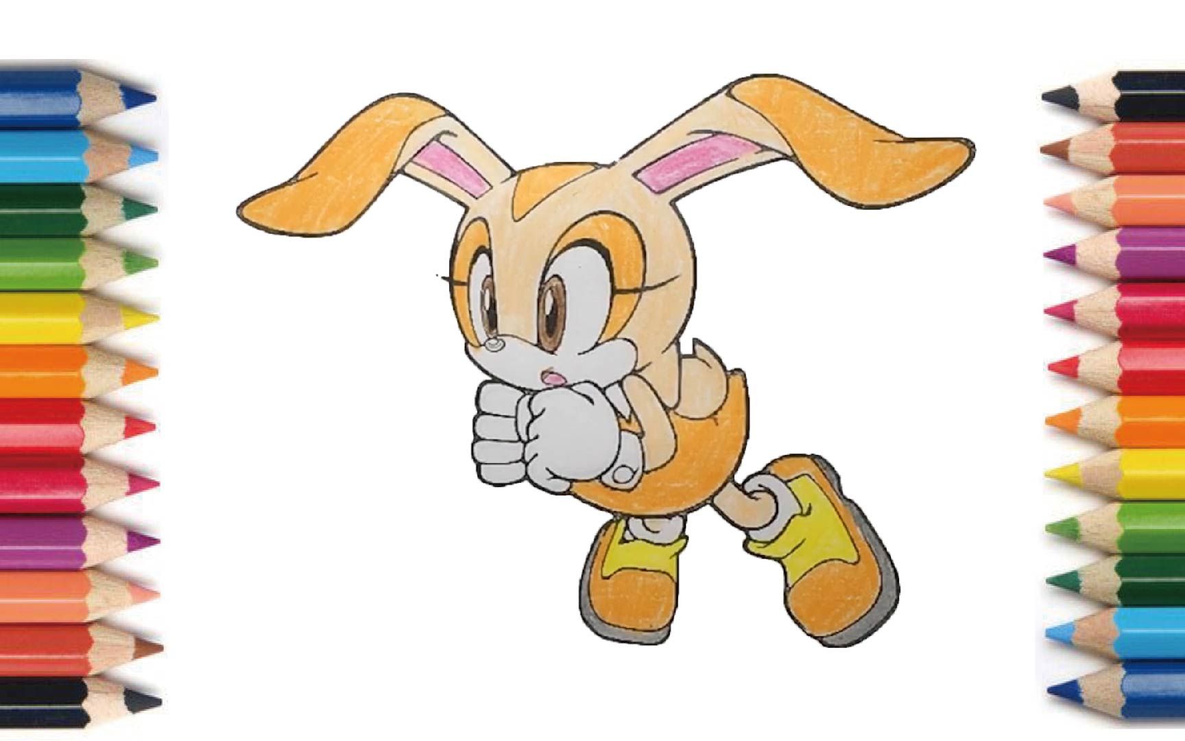 【coloring】sonic cream the rabbit 【塗り絵】ソニック クリーム