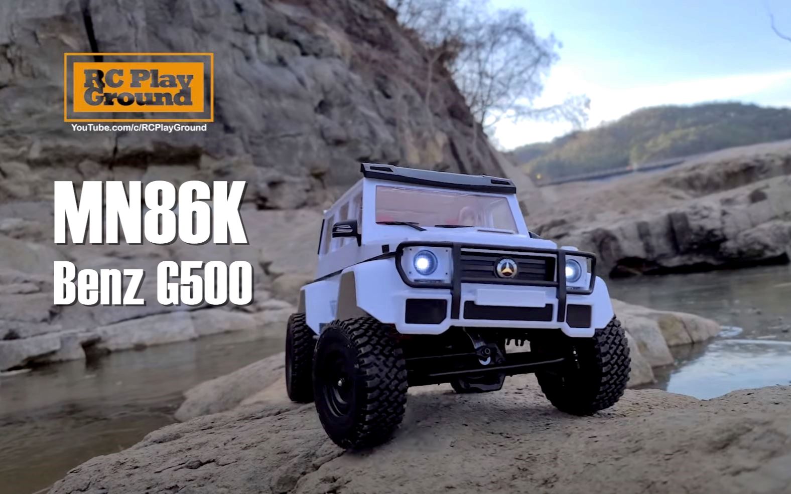 rcplayground莽牛rcmn86k奔驰g500开箱制作走行姿态