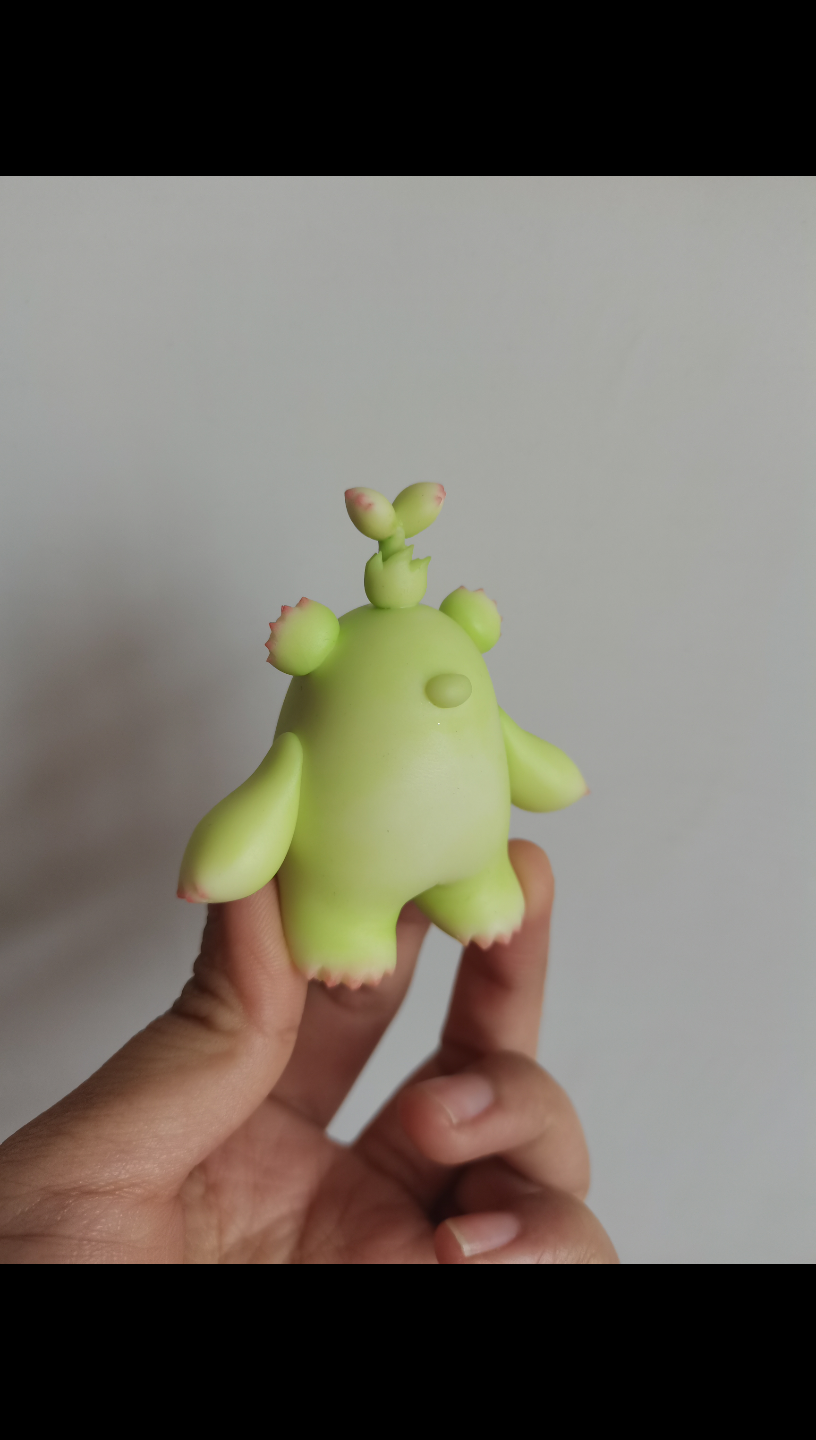 黏土萌芽熊制作过程