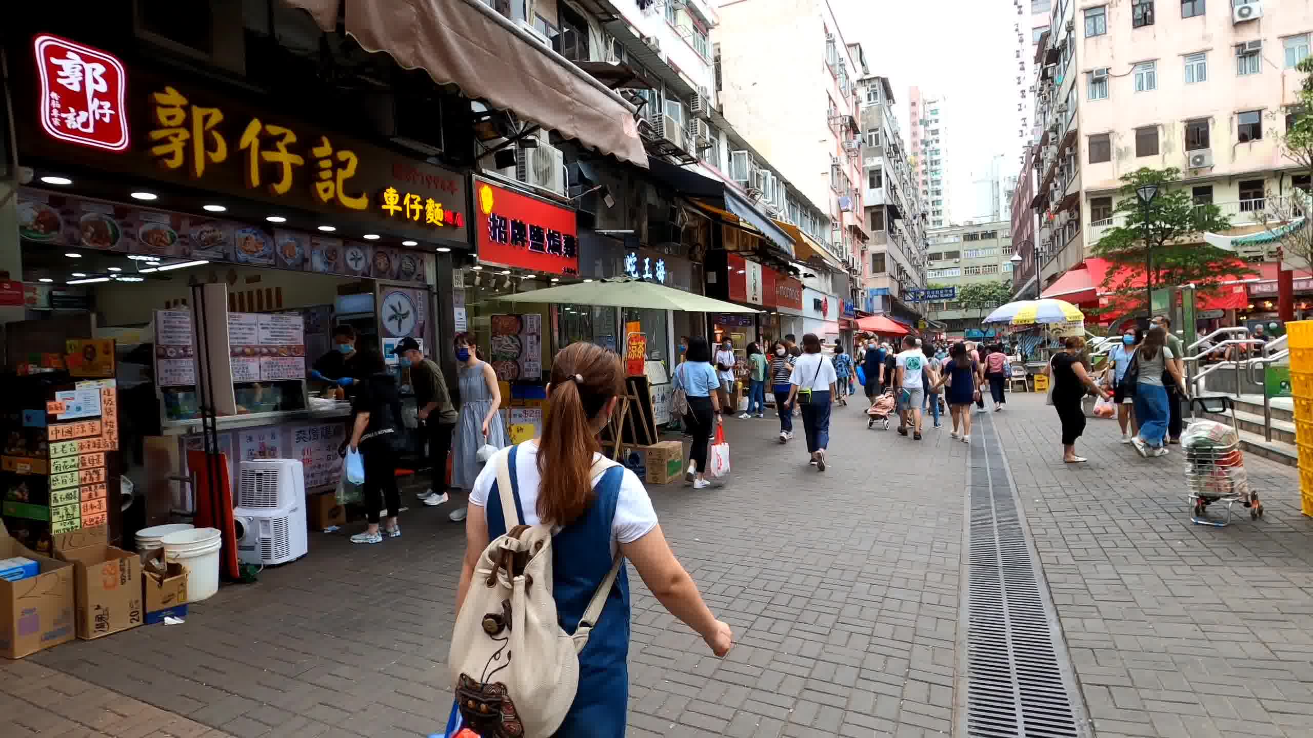 [图]疫情下的香港：大埔街市